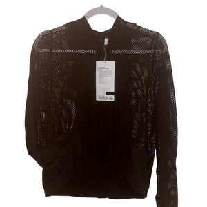Lululemon Relaxed Fit Mesh Jacket - Size 8 - Black